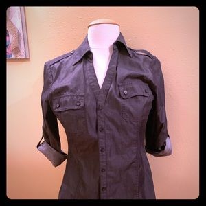 Express -slim fit button up